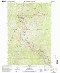 GARDINER PEAK, ID HISTORICAL MAP GEOPDF