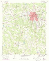 VIDALIA, GA HISTORICAL MAP GEOPDF 7.5X7.