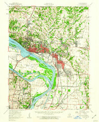 ALTON, IL-MO HISTORICAL MAP GEOPDF 15X15