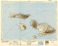 MAUI, HI HISTORICAL MAP GEOPDF 1X2 GRID