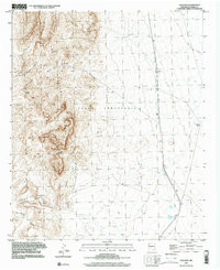CROCKER, NM HISTORICAL MAP GEOPDF 7.5X7.