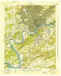 KNOXVILLE, TN HISTORICAL MAP GEOPDF 7.5X