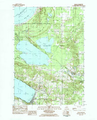 BEULAH, MI HISTORICAL MAP GEOPDF 7.5X7.5