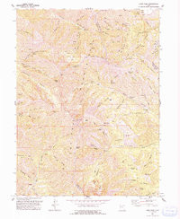 LOWE PEAK, UT HISTORICAL MAP GEOPDF 7.5X