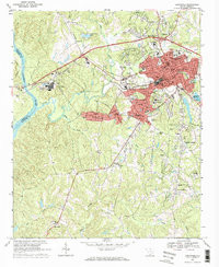LANCASTER, SC HISTORICAL MAP GEOPDF 7.5X
