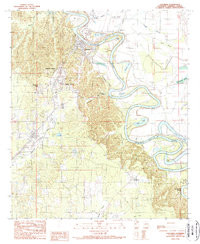 COLUMBIA, LA HISTORICAL MAP GEOPDF 7.5X7