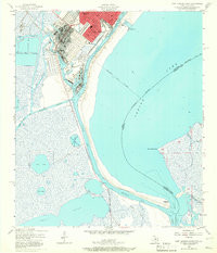 PORT ARTHUR SOUTH, TX-LA HISTORICAL MAP