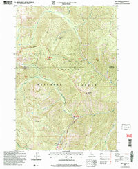 BIG CREEK, ID HISTORICAL MAP GEOPDF 7.5X