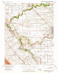 MODESTO WEST, CA HISTORICAL MAP GEOPDF 1