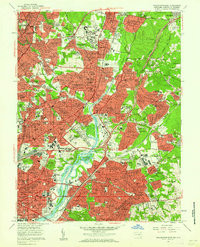 WASHINGTON EAST, DC-MD HISTORICAL MAP GE