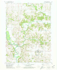WAYLAND, IA HISTORICAL MAP GEOPDF 7.5X7.
