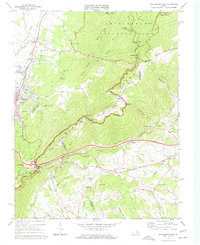 WAYNESBORO EAST, VA HISTORICAL MAP GEOPD