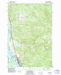 KALAMA, WA-OR HISTORICAL MAP GEOPDF 7.5X