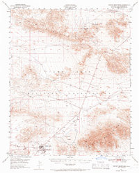 TIEFORT MOUNTAINS, CA HISTORICAL MAP GEO
