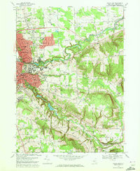 ITHACA EAST, NY HISTORICAL MAP GEOPDF 7.