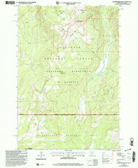 HUMMINGBIRD PEAK, MT-WY HISTORICAL MAP G