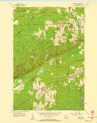 IRON BELT, WI HISTORICAL MAP GEOPDF 7.5X