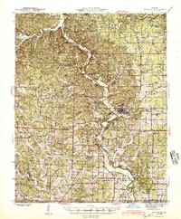DONIPHAN, MO HISTORICAL MAP GEOPDF 15X15