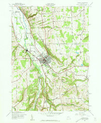 DANSVILLE, NY HISTORICAL MAP GEOPDF 7.5X