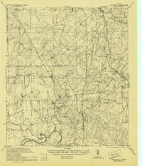 WHITSETT, TX HISTORICAL MAP GEOPDF 15X15