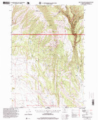 RED PRYOR MOUNTAIN, MT-WY HISTORICAL MAP