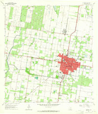 EDINBURG, TX HISTORICAL MAP GEOPDF 7.5X7