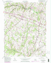 WOODBINE, MD HISTORICAL MAP GEOPDF 7.5X7
