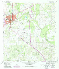 PLEASANTON, TX HISTORICAL MAP GEOPDF 7.5