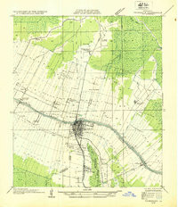 THIBODAUX, LA HISTORICAL MAP GEOPDF 7.5X