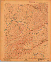 CUMBERLAND GAP, KY-TN-VA HISTORICAL MAP