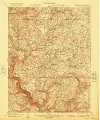 BRUCETON MILLS, WV-PA HISTORICAL MAP GEO