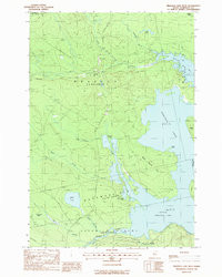 BRASSUA LAKE WEST, ME HISTORICAL MAP GEO