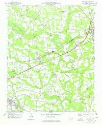 KENLY WEST, NC HISTORICAL MAP GEOPDF 7.5