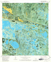 DEEP LAKE, LA HISTORICAL MAP GEOPDF 7.5X
