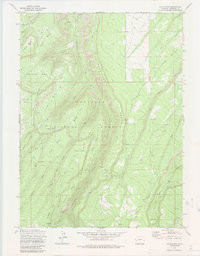 DAVIS PEAK, CO HISTORICAL MAP GEOPDF 7.5