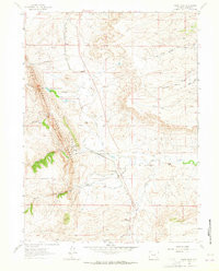 HORSE CREEK, WY HISTORICAL MAP GEOPDF 7.