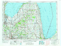 FLINT, MI HISTORICAL MAP GEOPDF 1X2 GRID