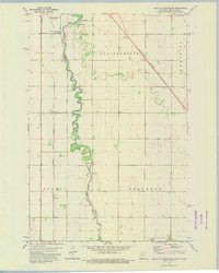 SOUTH OF WAHPETON, MN-ND HISTORICAL MAP