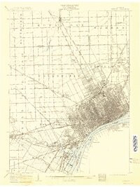 DETROIT, MI HISTORICAL MAP GEOPDF 15X15