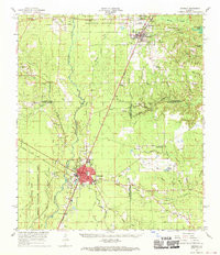OAKDALE, LA HISTORICAL MAP GEOPDF 15X15