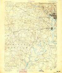 MOUNT VERNON, VA-MD-DC HISTORICAL MAP GE