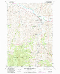 DAYVILLE, OR HISTORICAL MAP GEOPDF 7.5X7
