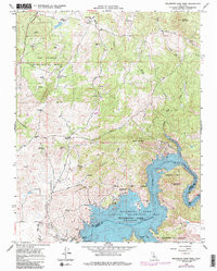 MILLERTON LAKE WEST, CA HISTORICAL MAP G