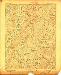 BEVERLY, WV-VA HISTORICAL MAP GEOPDF 30X