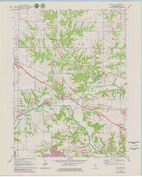 OAK HILL, IL HISTORICAL MAP GEOPDF 7.5X7