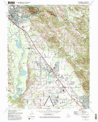 HEALDSBURG, CA HISTORICAL MAP GEOPDF 7.5
