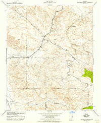 BALLINGER CANYON, CA HISTORICAL MAP GEOP