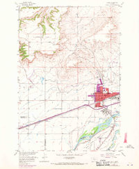 LAUREL, MT HISTORICAL MAP GEOPDF 7.5X7.5