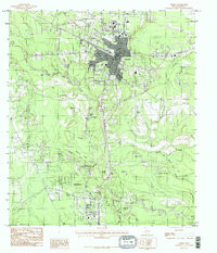 SILSBEE, TX HISTORICAL MAP GEOPDF 7.5X7.
