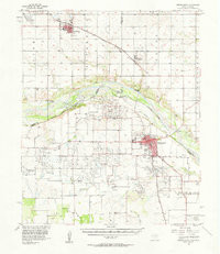 BURKBURNETT, TX-OK HISTORICAL MAP GEOPDF